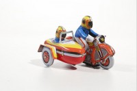 Moto avec side-car, petit modèle Moto avec side-car, petit modèle