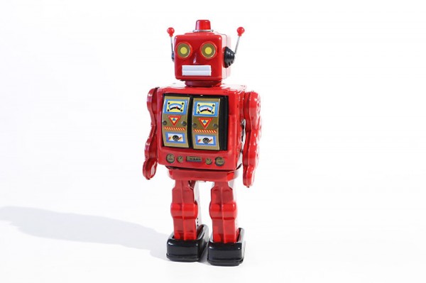 Robot with MG (B), red, 30 cm