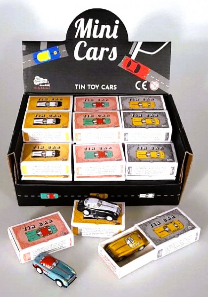 Car "Tin Cars", 36 pcs. in display, Made in India