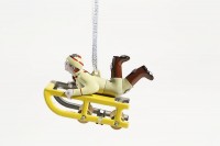 Slitta con ragazzo, 7 cm Slitta con ragazzo, 7 cm