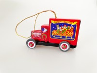 Deko Truck Weihnachten, rot Deko Truck Weihnachten, rot