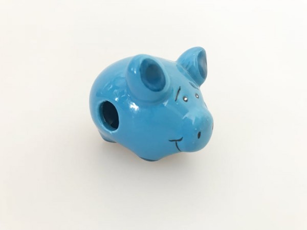 Schein-Rein Mini Sparschwein Magnet,blau