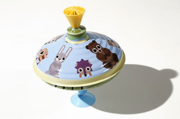 Kreisel Waldtiere h= 18cm d= 16cm, Made in China