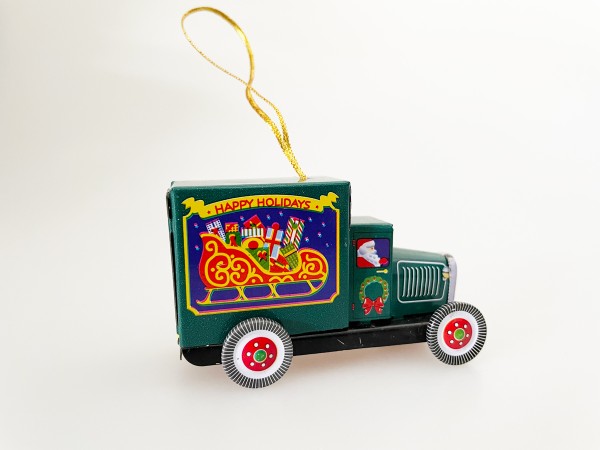 Decoration Christmas Truck, green, Made in China