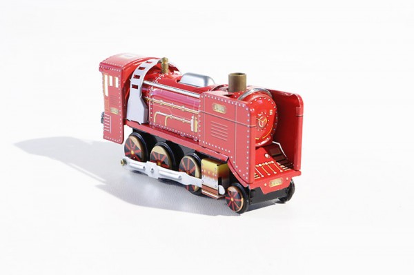 Steam Engine Locomotive red